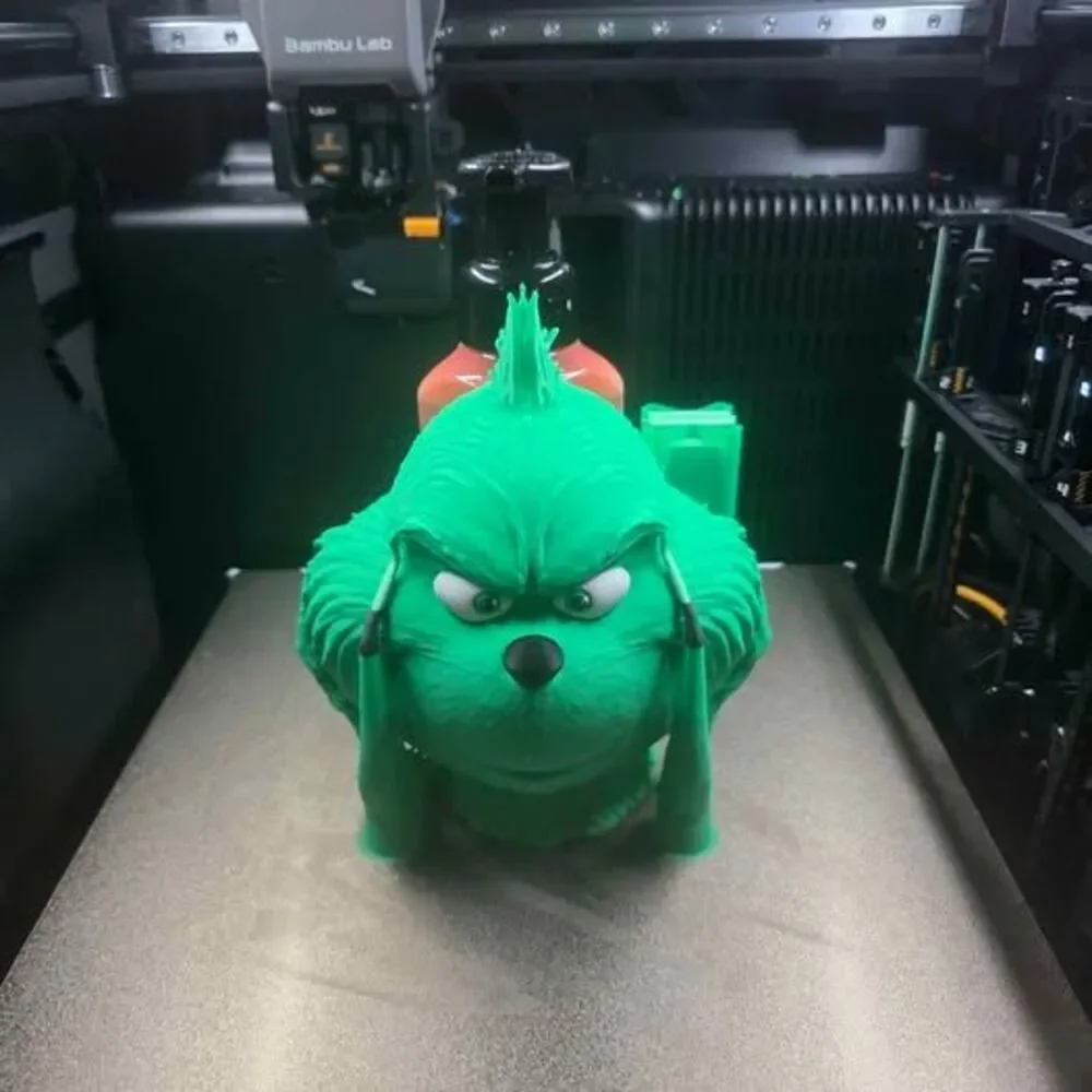 I’m selling these fun, 3D-printed Grinch-inspired soap dispensers. They are the